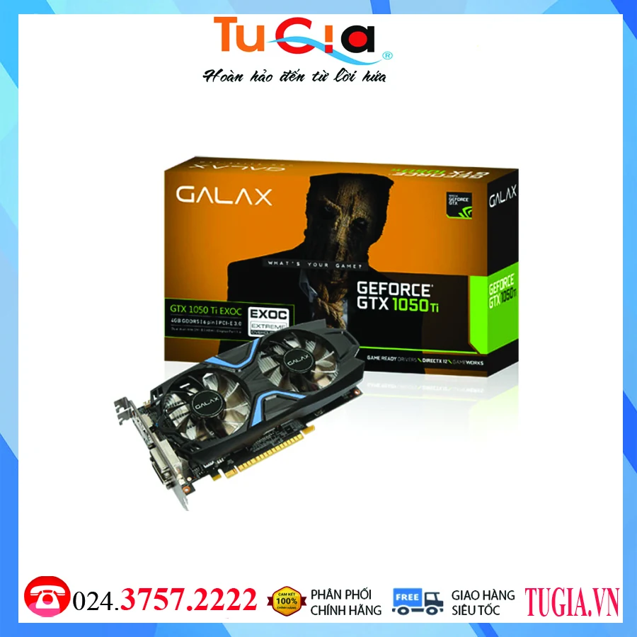 VGA GALAX GeForce GTX 1050 Ti EXOC 4GB GDDR5
