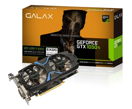 VGA GALAX GeForce GTX 1050 Ti EXOC 4GB GDDR5