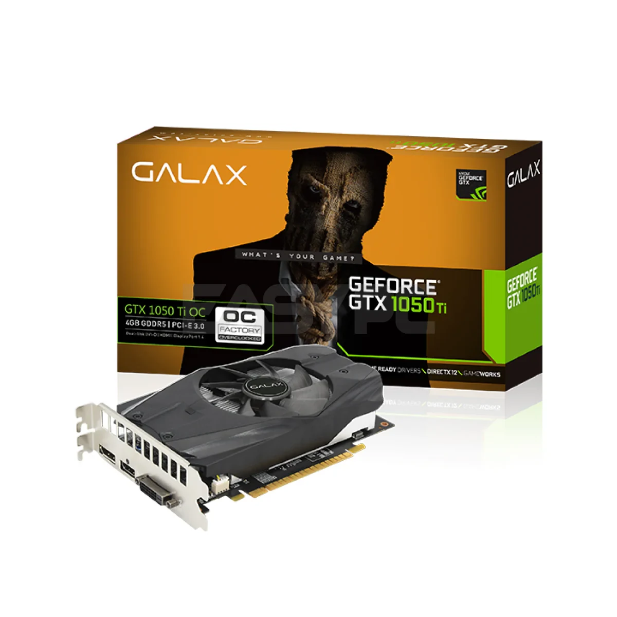 VGA GALAX GeForce GTX 1050 Ti OC 4GB - GDDR5 - NEW
