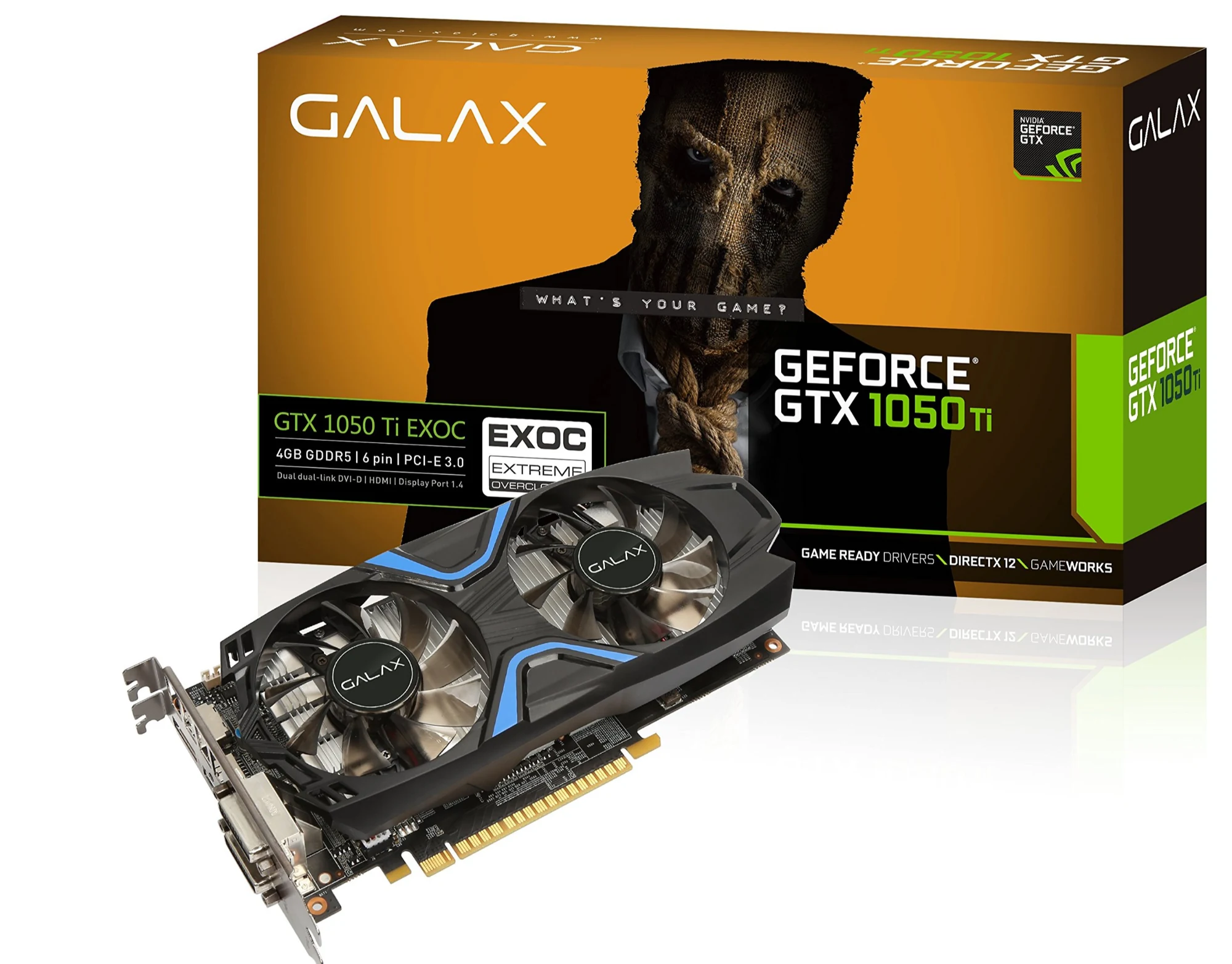VGA GALAX GeForce GTX 1050 Ti OC 4GB - GDDR5 - NEW