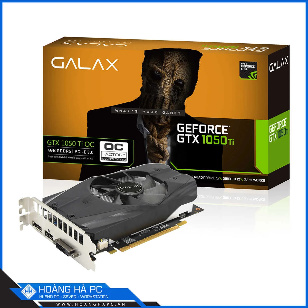 VGA GALAX GeForce GTX 1050 Ti OC LP 4GB GDDR5