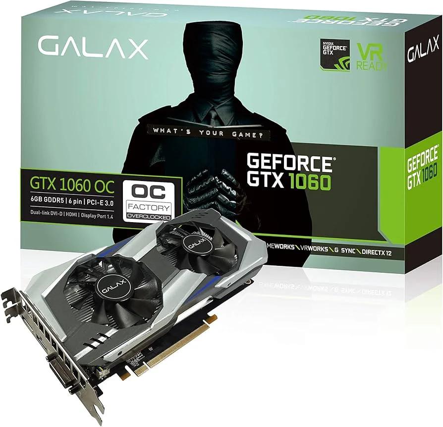 VGA GALAX GeForce GTX 1060 EXOC 6GB - GDDR5 - NEW