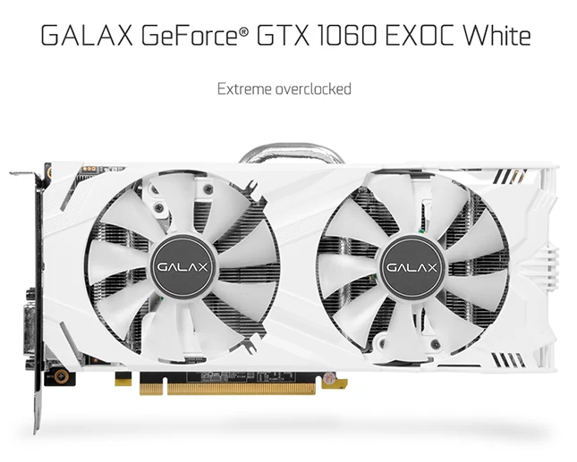 VGA GALAX GeForce GTX 1060 EXOC 6GB - GDDR5 - NEW