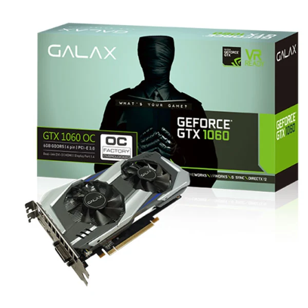 VGA GALAX GeForce GTX 1060 HOF 6GB GDDR5