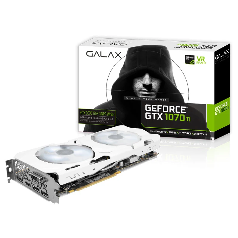 VGA GALAX GeForce GTX 1070 EXOC SNPR White 8GB GDDR5