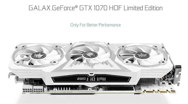 VGA GALAX GeForce GTX 1070 Hall Of Fame 8GB - GDDR5 - NEW