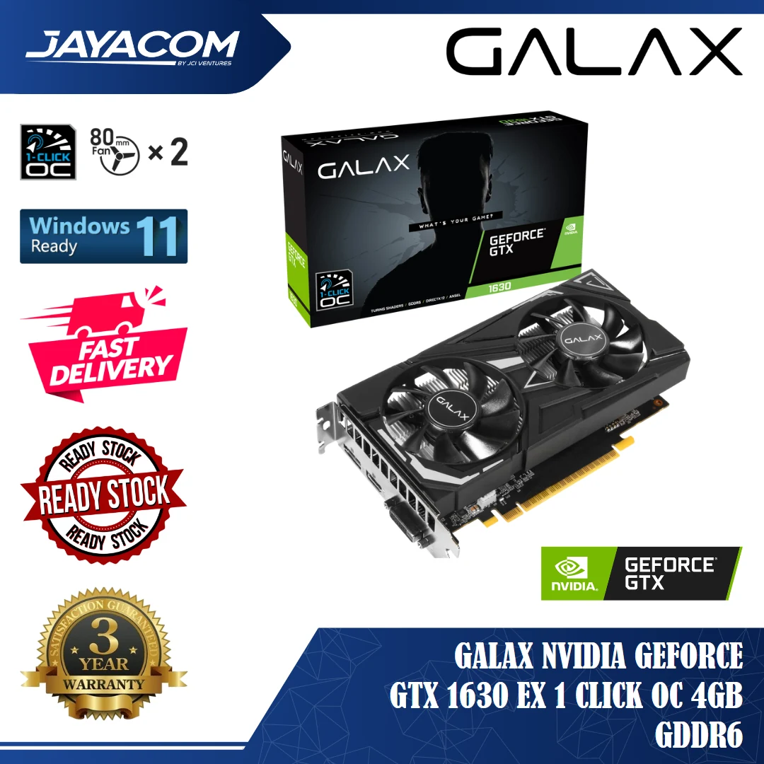 VGA GALAX GeForce GTX 1630 EX 4GB GDDR6