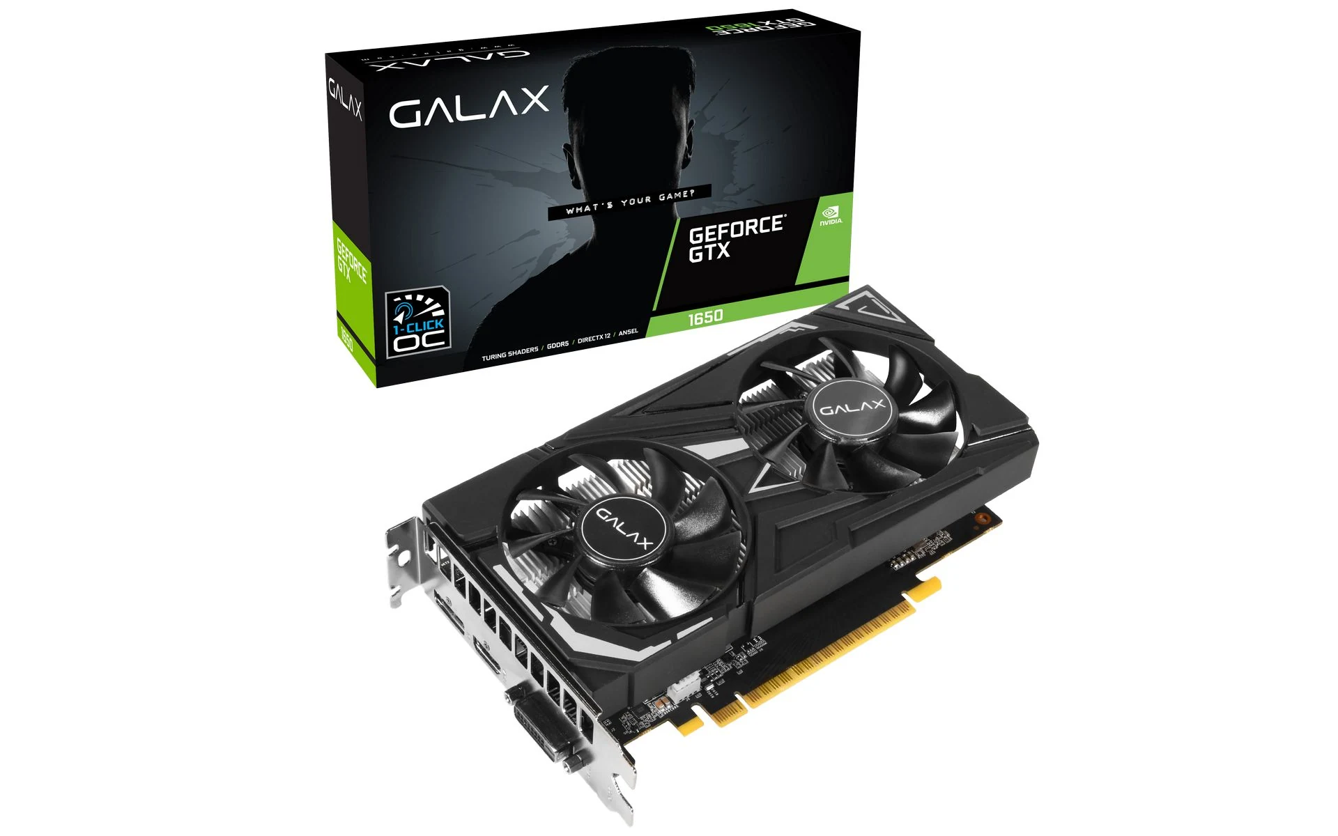 VGA GALAX GeForce GTX 1650 1-Click OC 4GB GDDR5