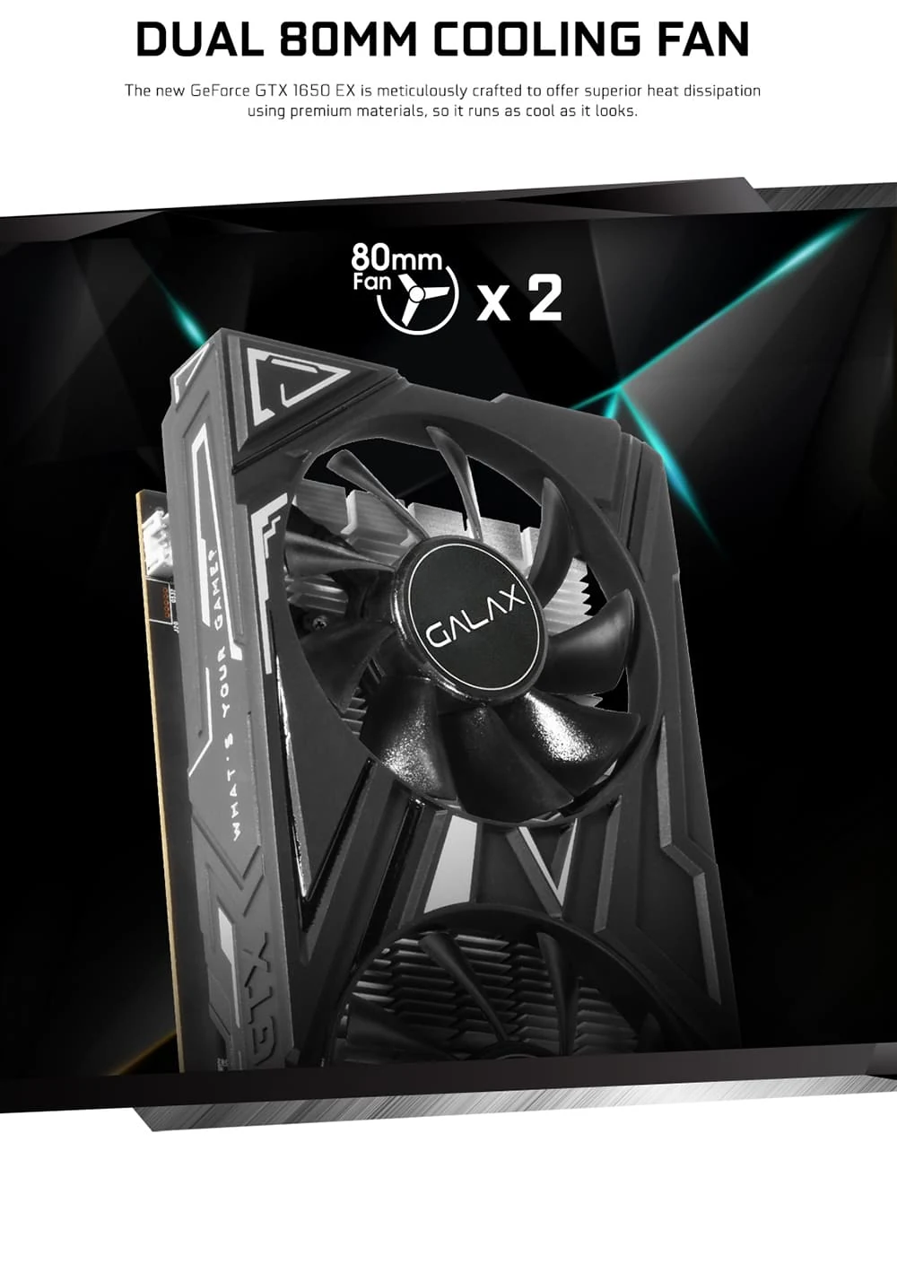 VGA GALAX GeForce GTX 1650 1-Click OC 4GB GDDR5