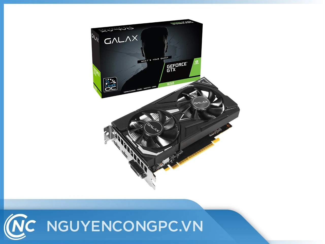 VGA GALAX GeForce GTX 1650 1-Click OC 4GB GDDR6