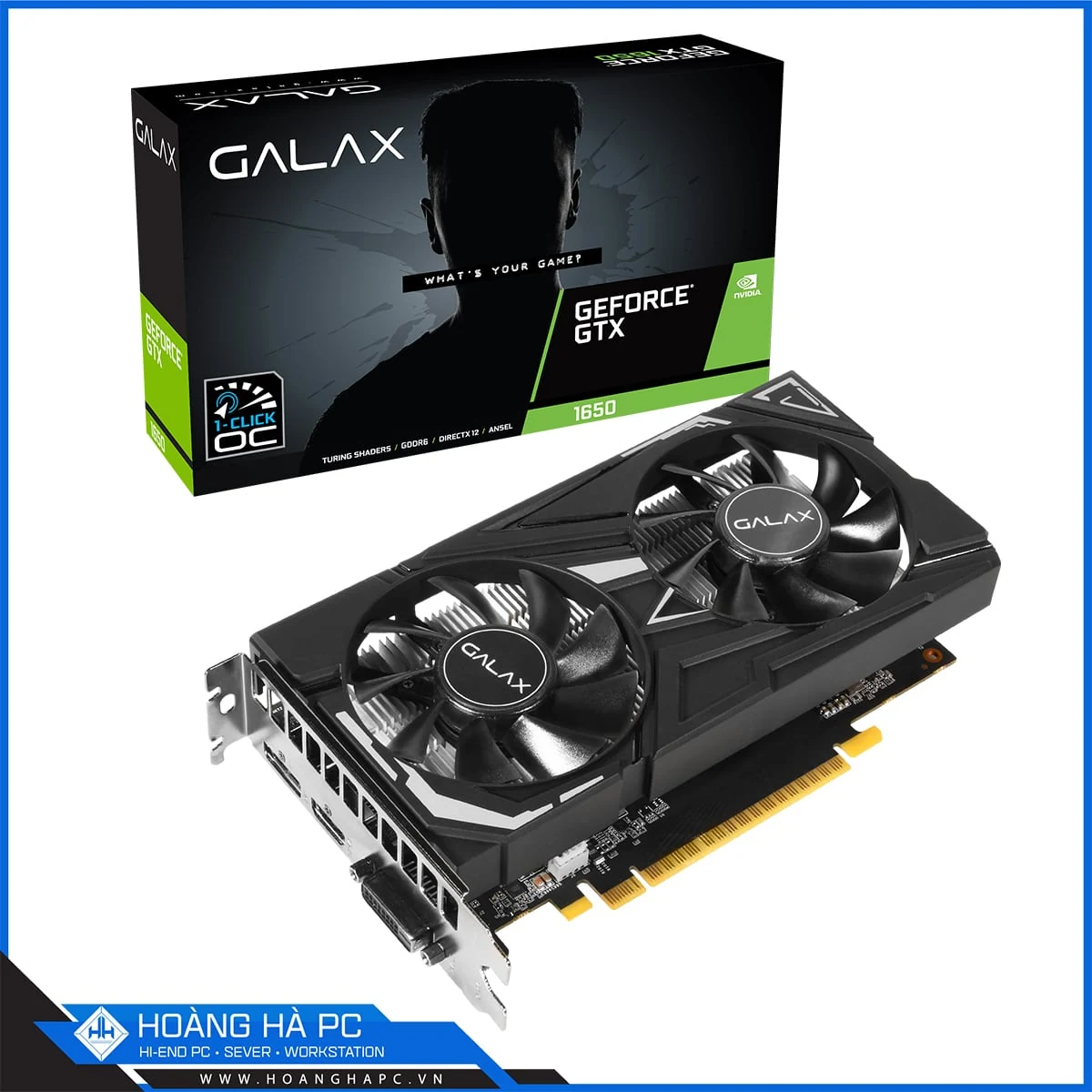 VGA GALAX GeForce GTX 1650 1-Click OC 4GB GDDR6