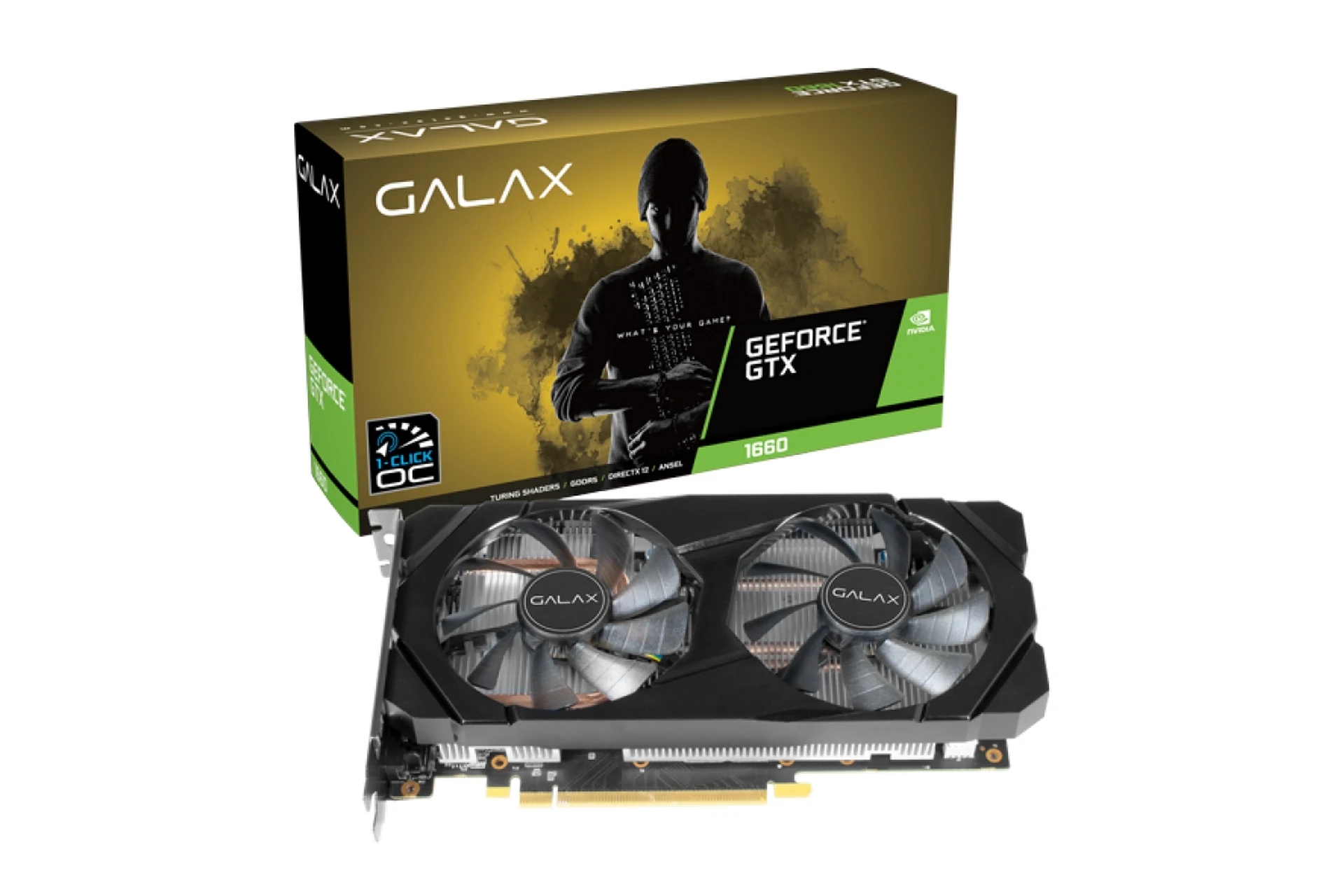 VGA GALAX GeForce GTX 1660 1-Click OC 6GB GDDR5