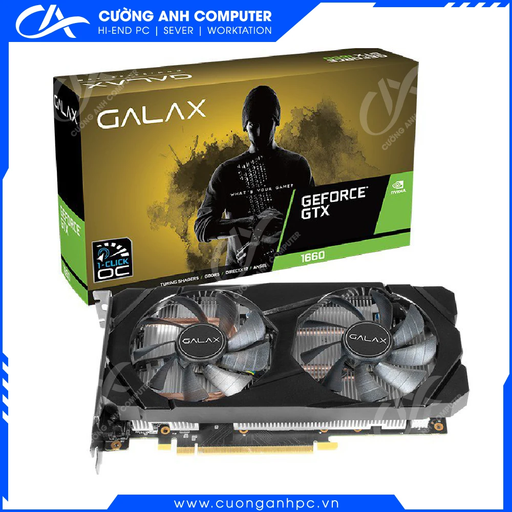 VGA GALAX GeForce GTX 1660 1-Click OC 6GB GDDR5