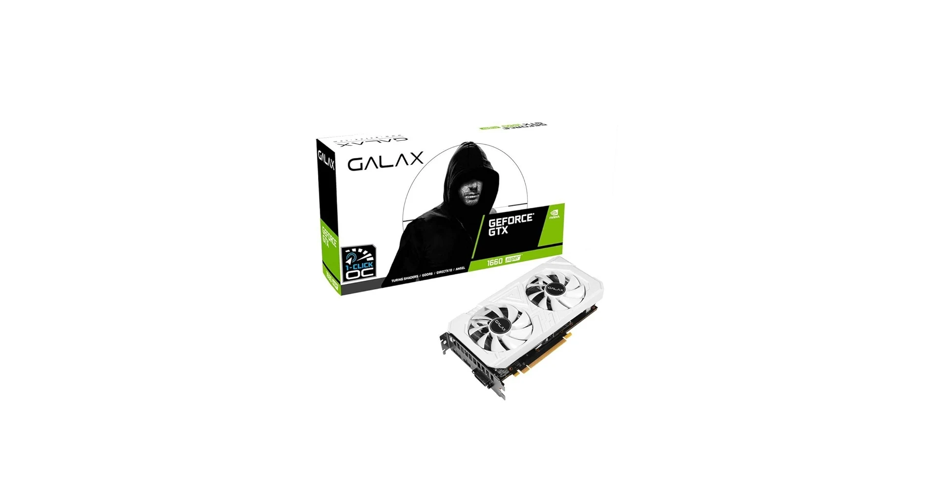 VGA GALAX GeForce GTX 1660 SUPER EX White 6GB - GDDR6 - NEW
