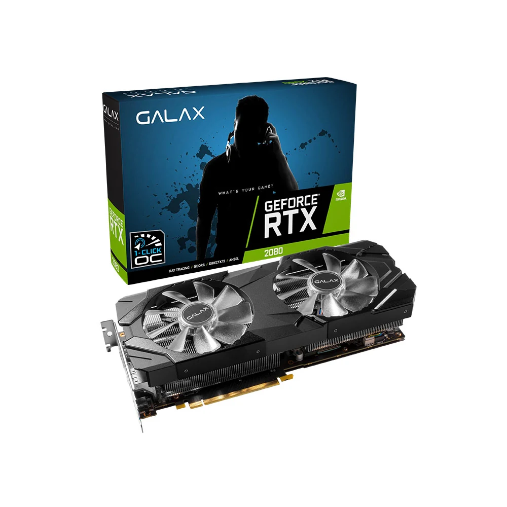 VGA GALAX GeForce RTX 2080 1-Click OC 8GB GDDR6