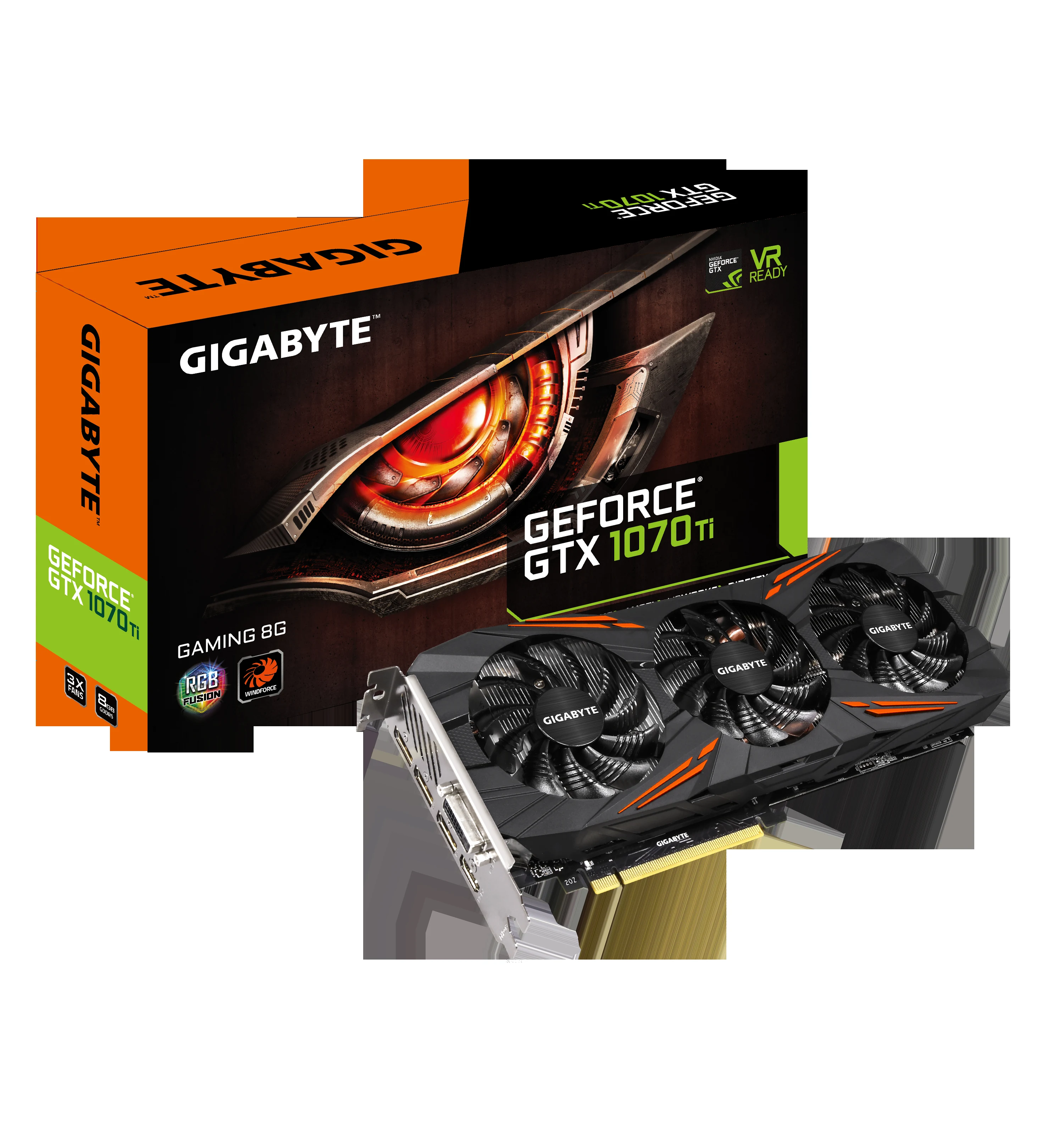 VGA GIGABYTE AORUS GeForce GTX 1070 Ti 8GB - GDDR5 - NEW