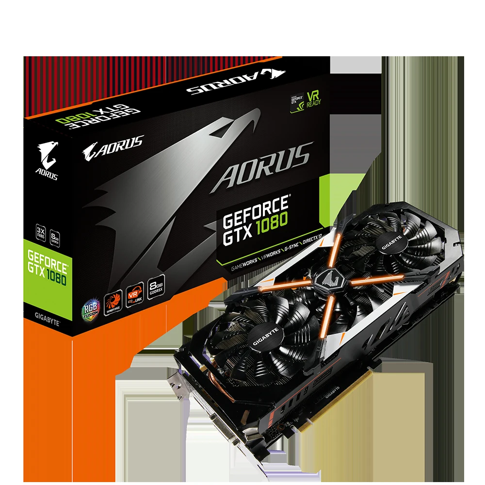 VGA GIGABYTE AORUS GeForce GTX 1080 8GB - GDDR5X - NEW