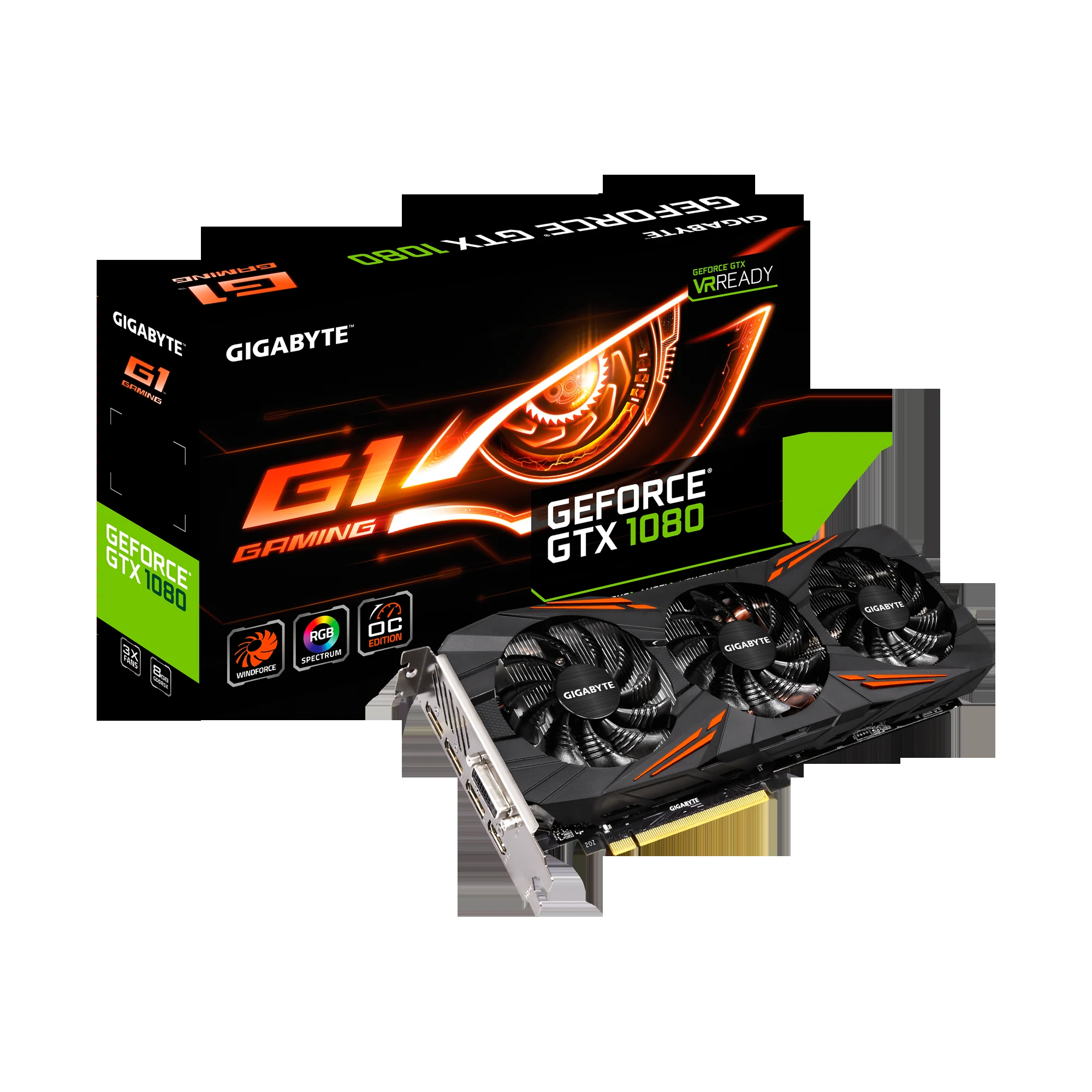 VGA GIGABYTE AORUS GeForce GTX 1080 8GB - GDDR5X - NEW