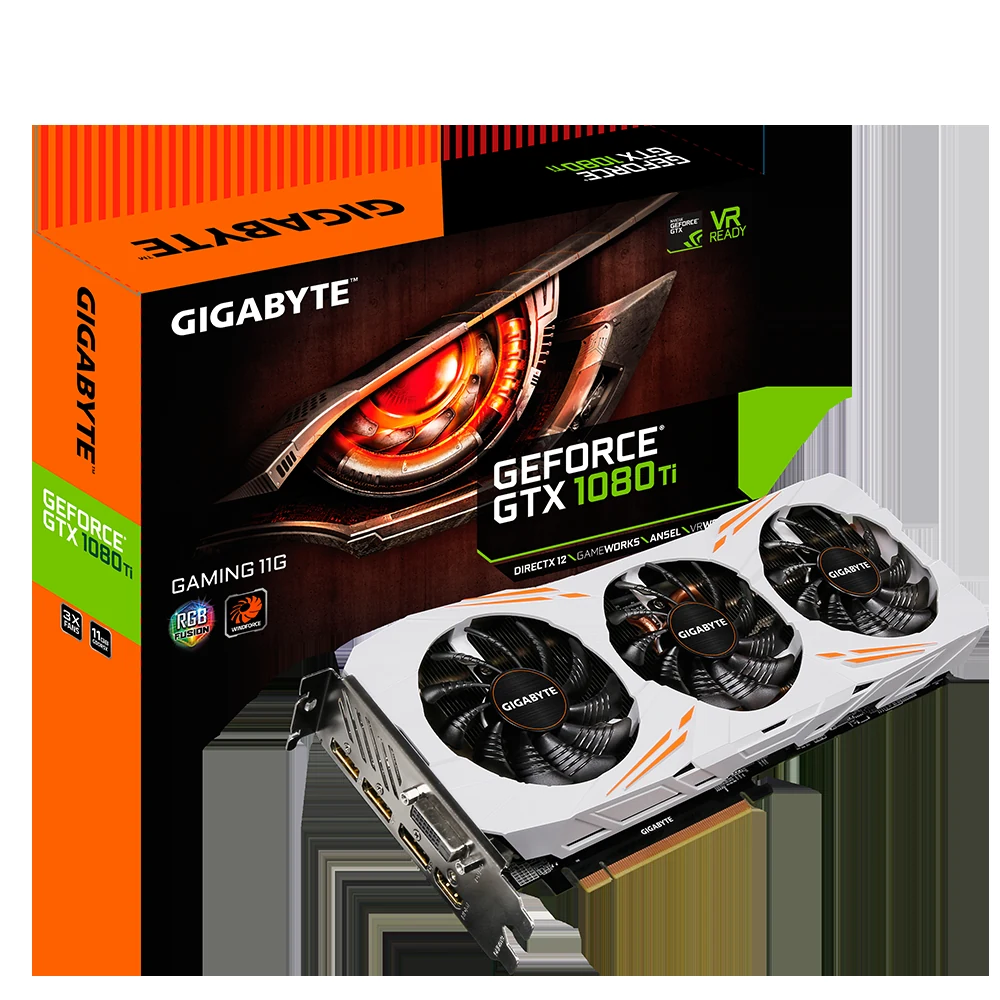 VGA GIGABYTE AORUS GeForce GTX 1080 Ti 11GB - GDDR5X - NEW