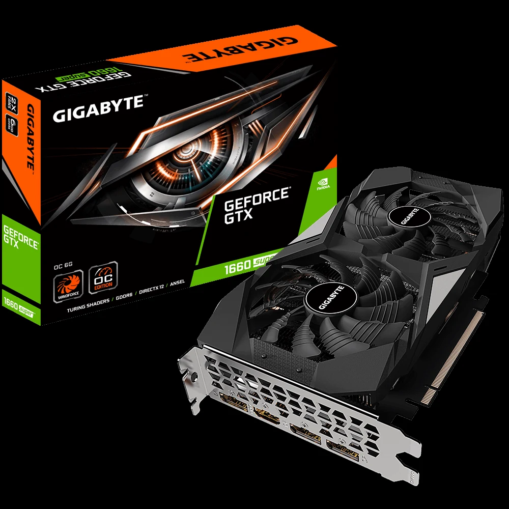 VGA GIGABYTE AORUS GeForce GTX 1660 SUPER 6GB - GDDR6 - NEW
