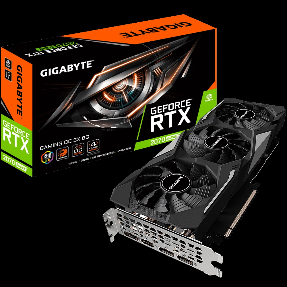 VGA GIGABYTE AORUS GeForce RTX 2070 SUPER 8G 8GB - GDDR6 - NEW