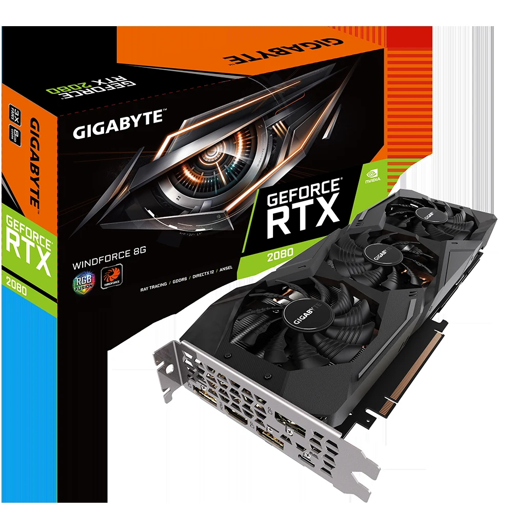 VGA GIGABYTE AORUS GeForce RTX 2080 8GB - GDDR6 - NEW