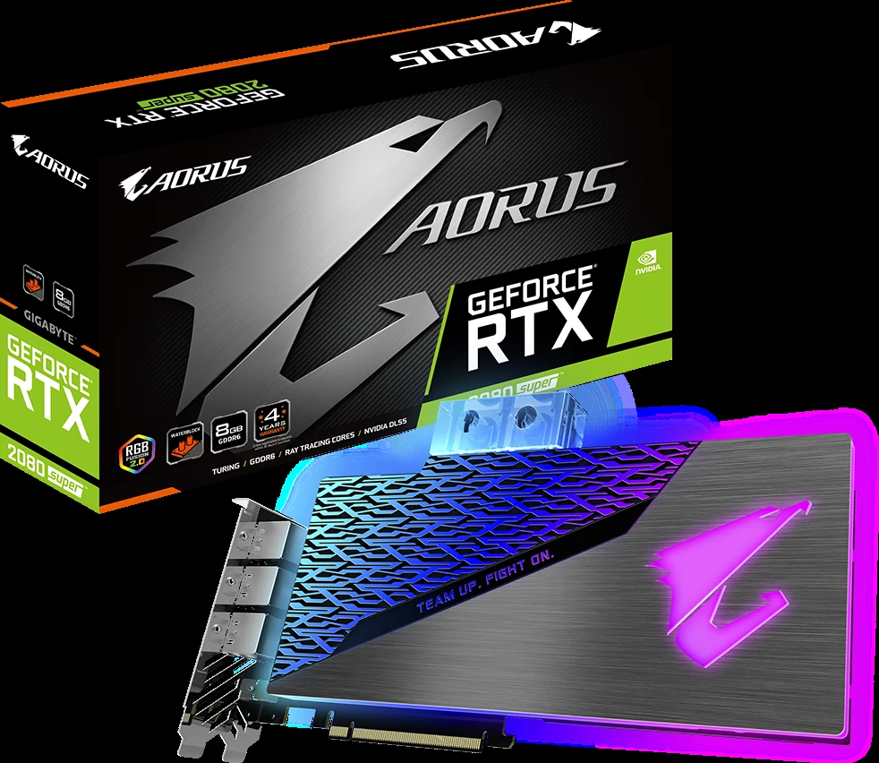 VGA GIGABYTE AORUS GeForce RTX 2080 SUPER Waterforce WB 8GB - GDDR6 - NEW