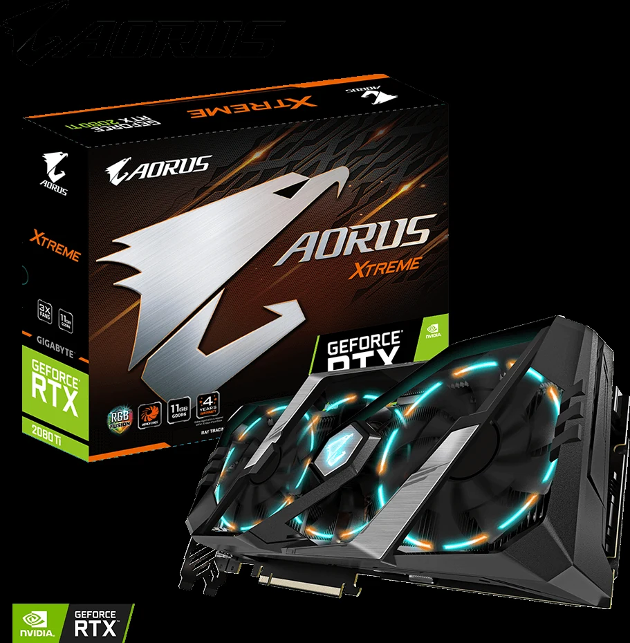 VGA GIGABYTE AORUS GeForce RTX 2080 Ti Xtreme 11GB - GDDR6 - NEW