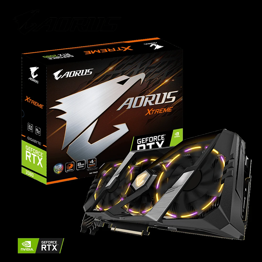VGA GIGABYTE AORUS GeForce RTX 2080 Xtreme 8GB - GDDR6 - NEW