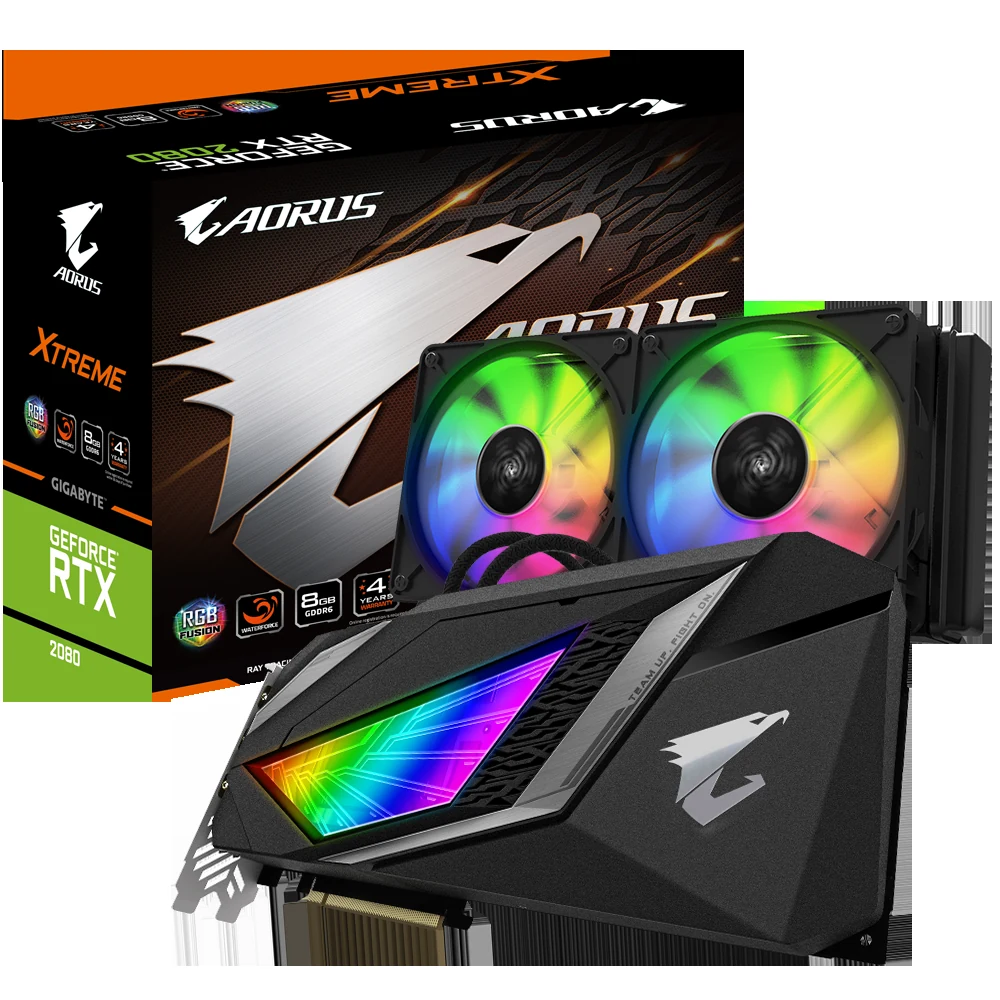 VGA GIGABYTE AORUS GeForce RTX 2080 Xtreme Waterforce 8GB - GDDR6 - NEW