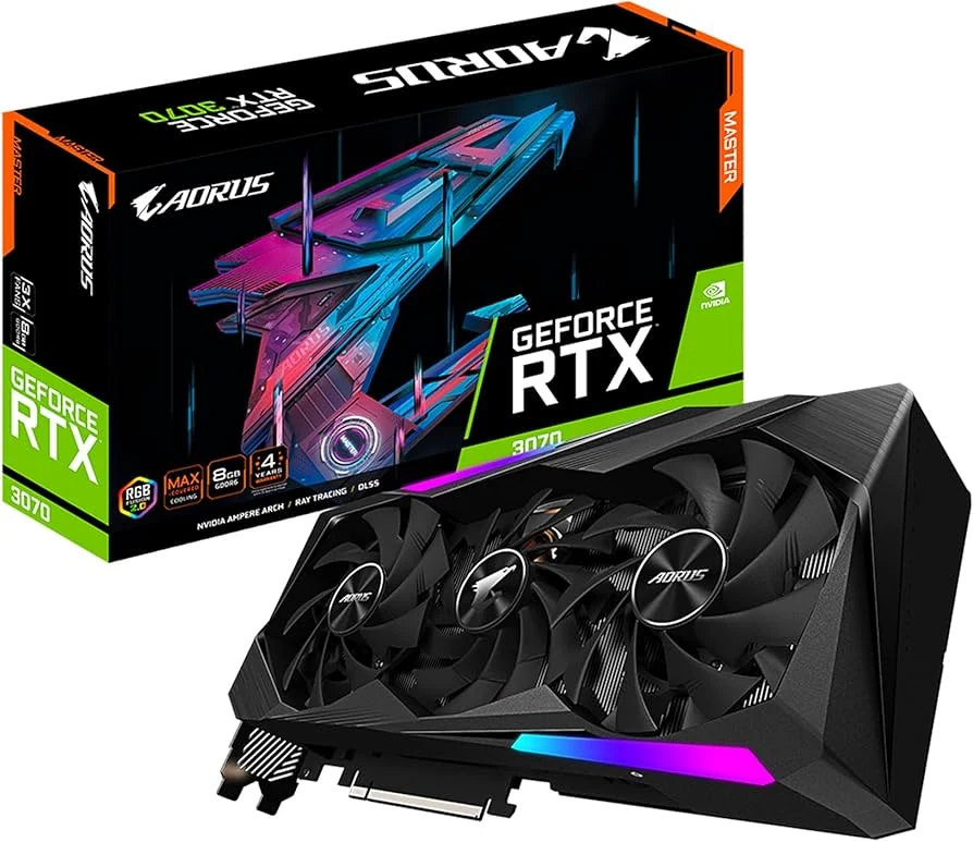VGA Gigabyte AORUS GeForce RTX 3070 Master 8GB V1 - GDDR6 - NEW