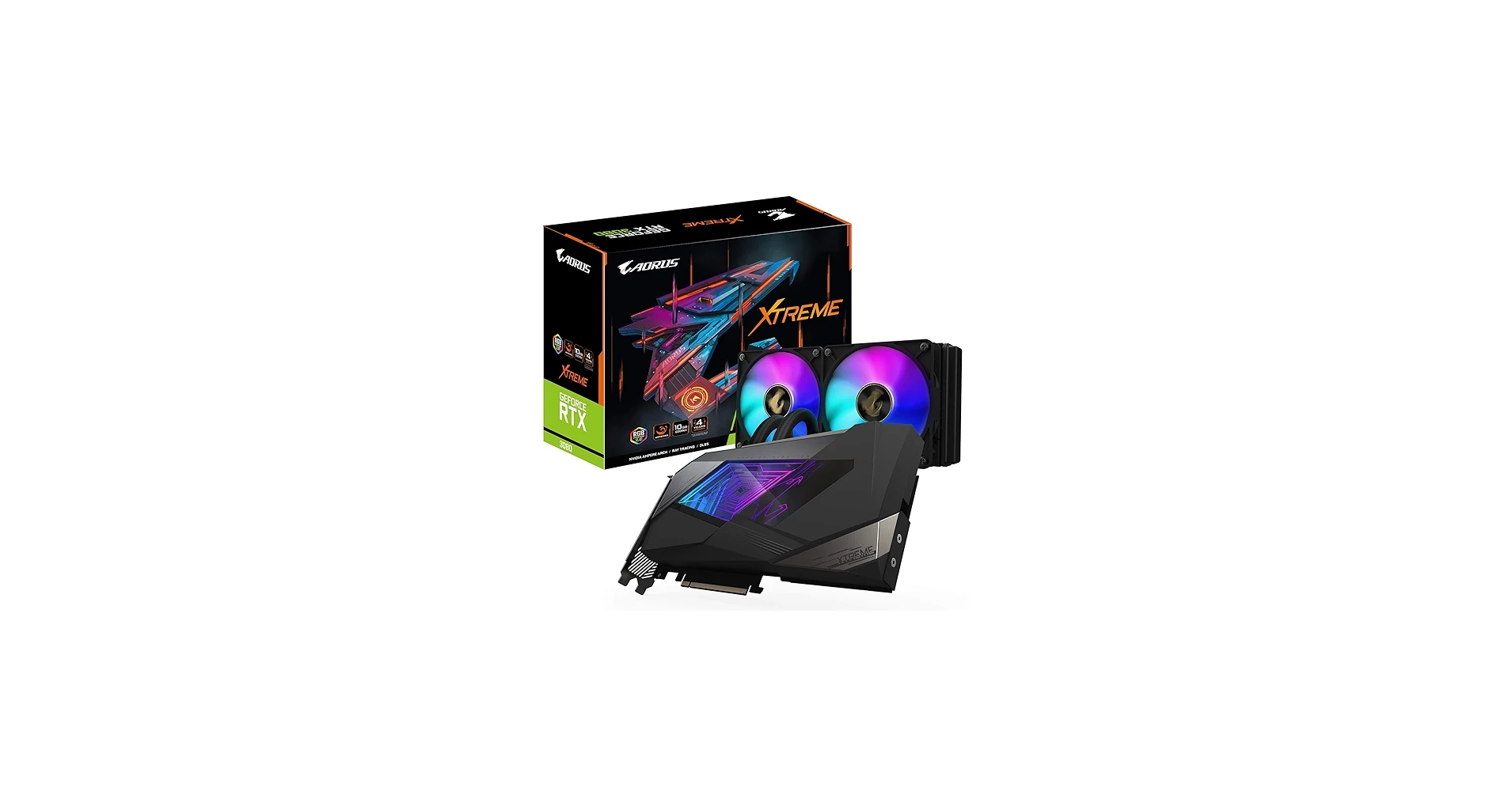 VGA Gigabyte AORUS GeForce RTX 3080 XTREME WATERFORCE WB 10GB - GDDR6X - NEW