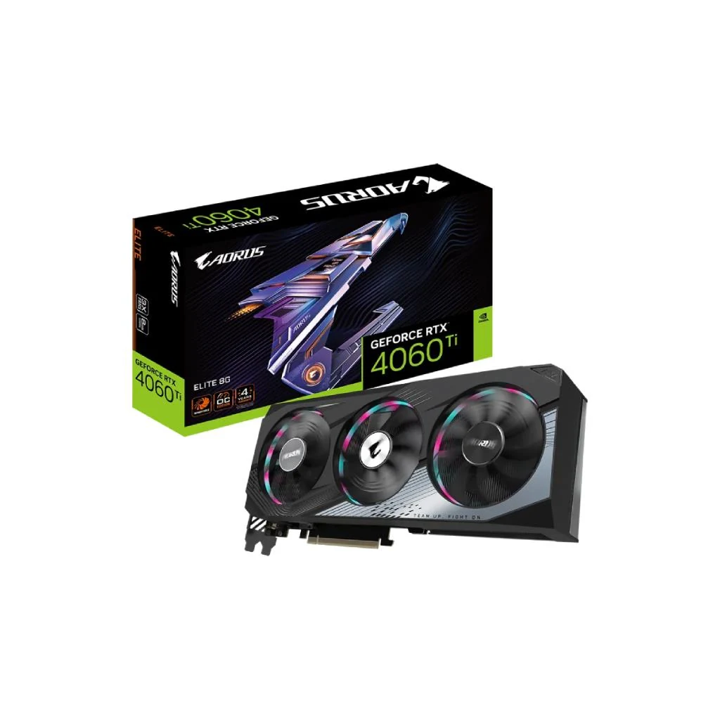 VGA Gigabyte AORUS GeForce RTX 4060 Ti Elite 8GB - GDDR6 - NEW
