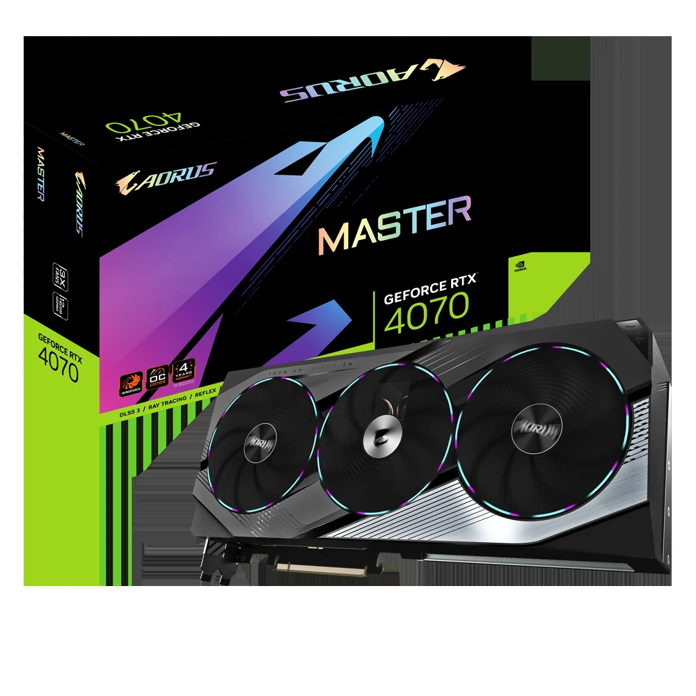 VGA Gigabyte AORUS GeForce RTX 4070 Master 12GB - GDDR6X - NEW