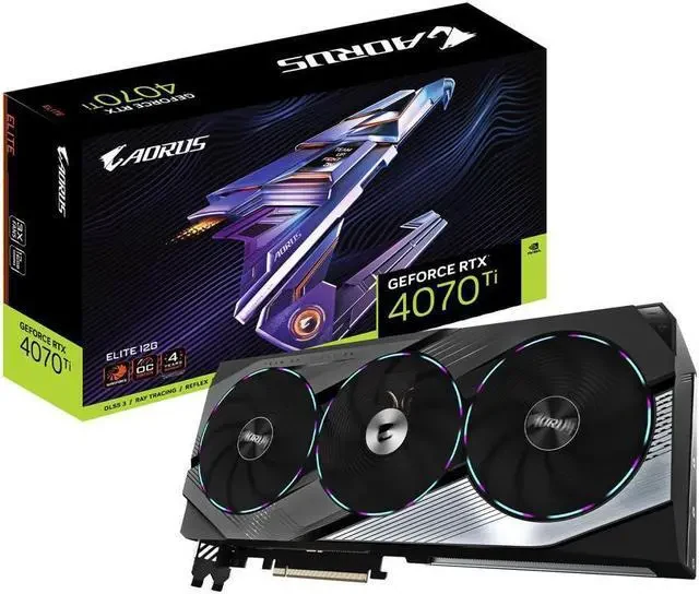 VGA Gigabyte AORUS GeForce RTX 4070 Ti Elite 12GB - GDDR6X - NEW