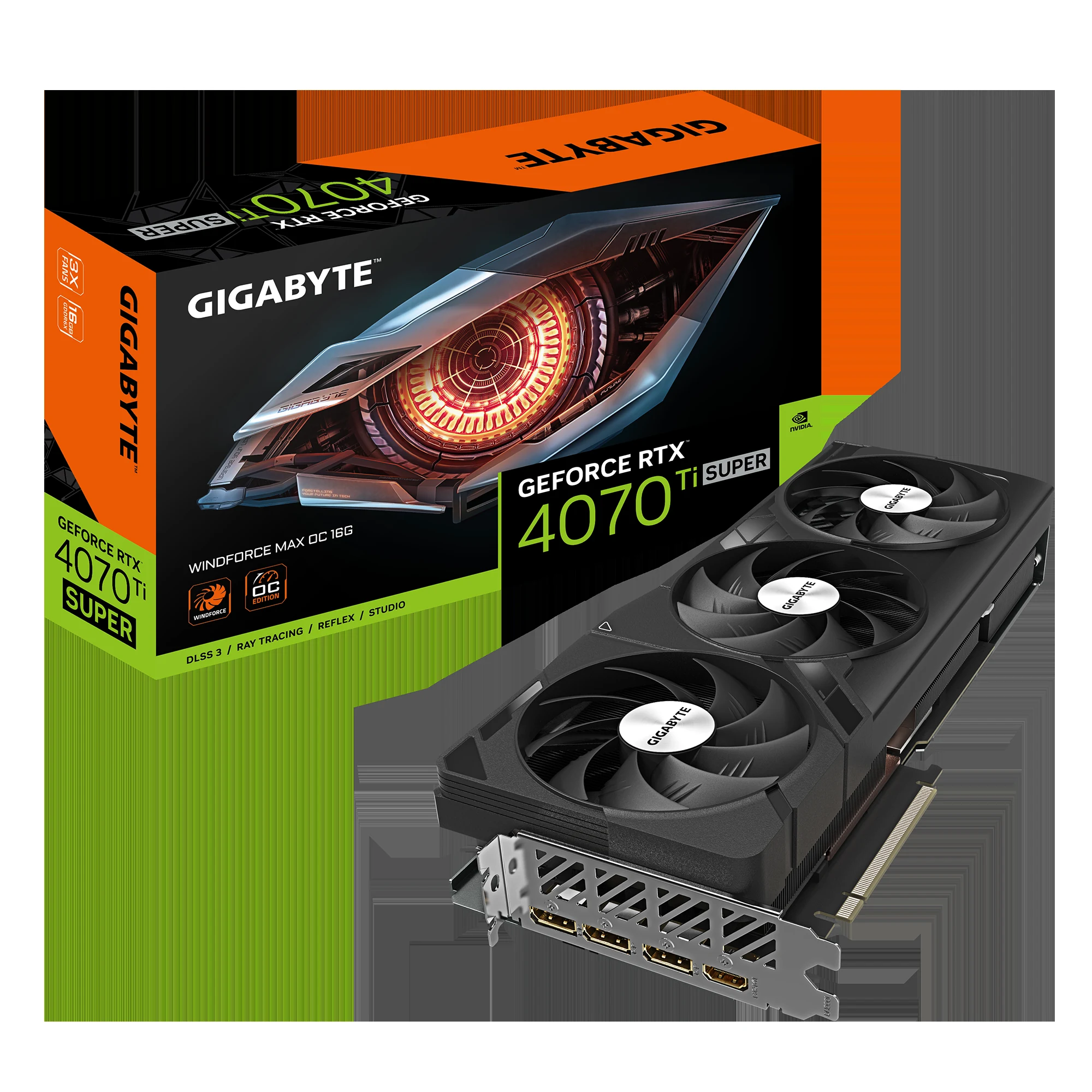 VGA Gigabyte AORUS GeForce RTX 4070 Ti SUPER Master 16GB - GDDR6X - NEW