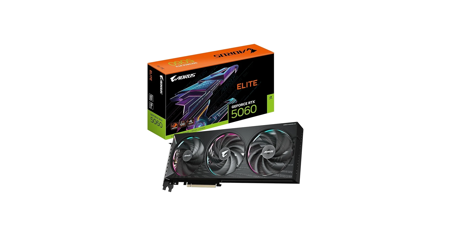 VGA Gigabyte AORUS GeForce RTX 5060 Elite 8G - GDDR7 - NEW