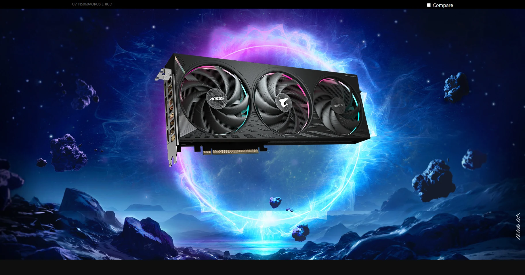 VGA Gigabyte AORUS GeForce RTX 5060 Elite 8G - GDDR7 - NEW