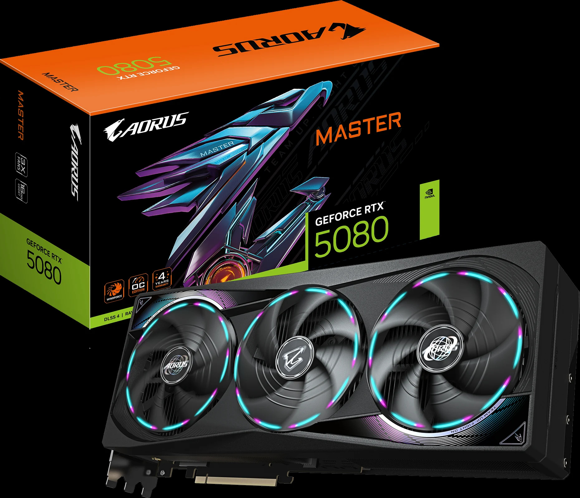 VGA Gigabyte AORUS GeForce RTX 5080 MASTER ICE 16G - GDDR7 - NEW