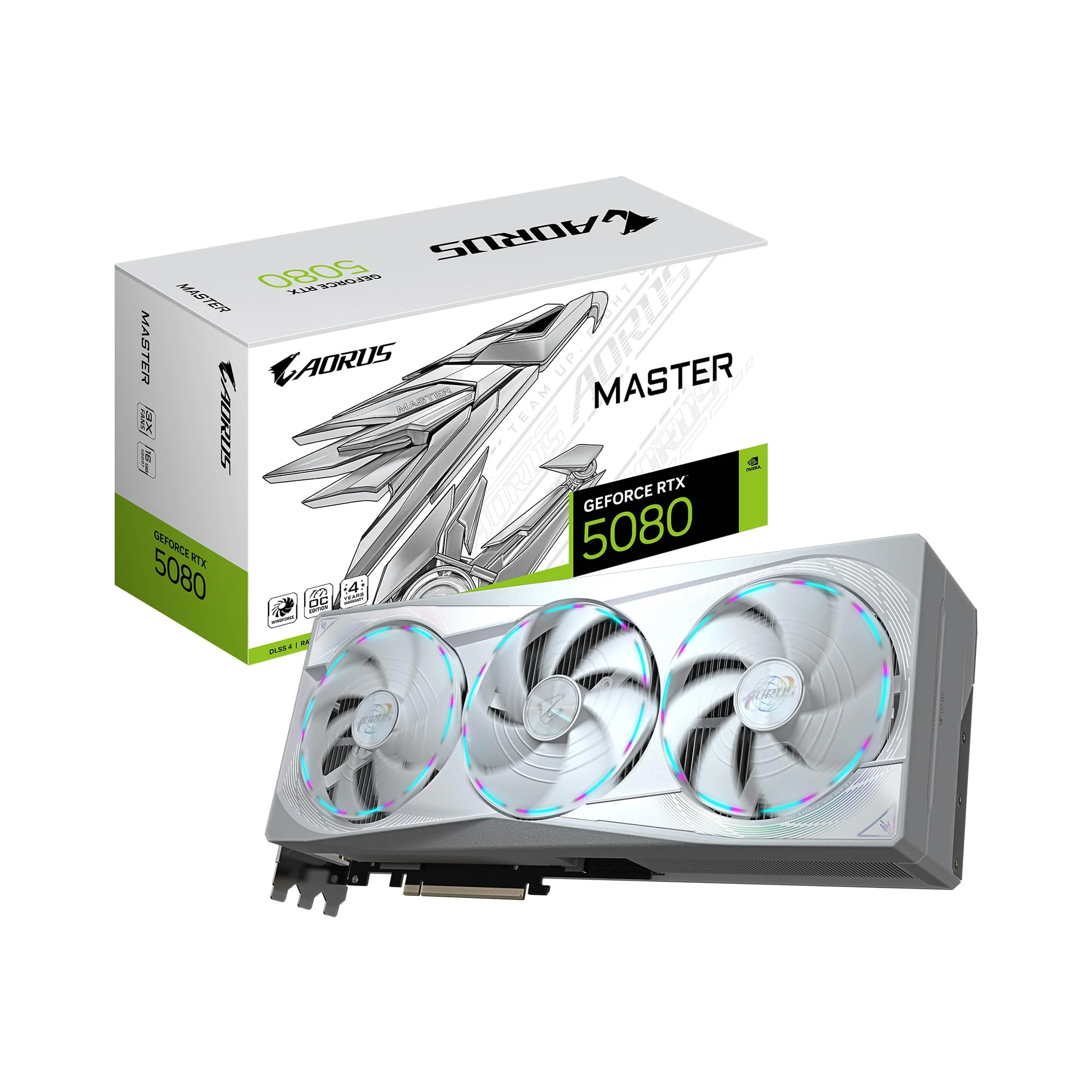 VGA Gigabyte AORUS GeForce RTX 5080 MASTER ICE 16G - GDDR7 - NEW