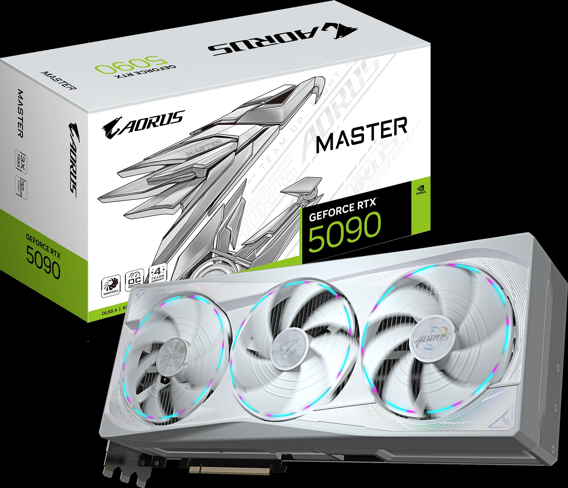 VGA Gigabyte AORUS GeForce RTX 5090 MASTER ICE 32G - GDDR7 - NEW