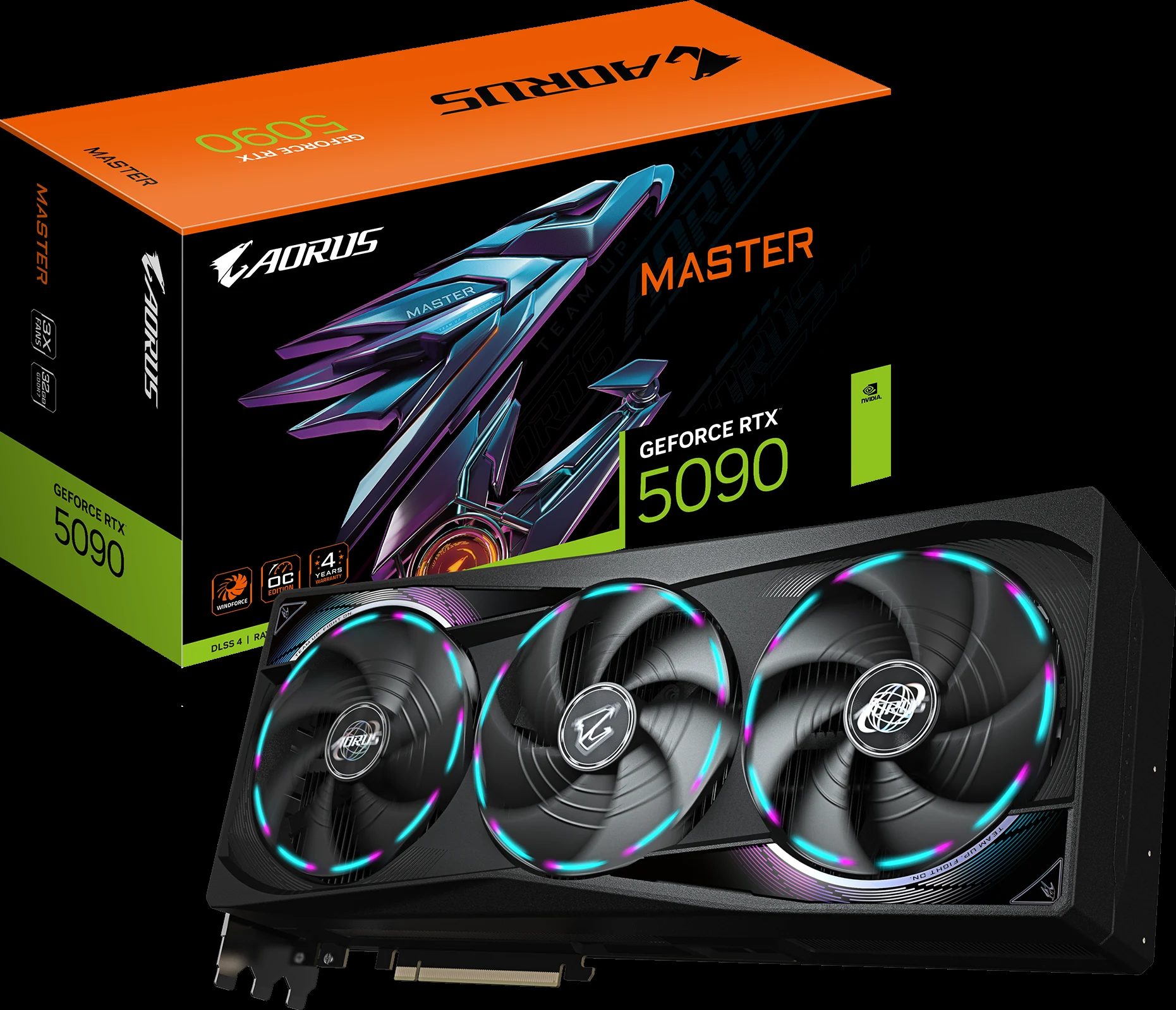 VGA Gigabyte AORUS GeForce RTX 5090 MASTER ICE 32G - GDDR7 - NEW