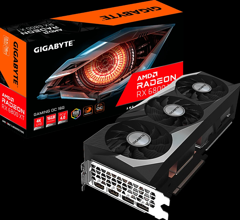 VGA GIGABYTE AORUS Radeon RX 6800 XT MASTER 16G - GDDR6 - NEW