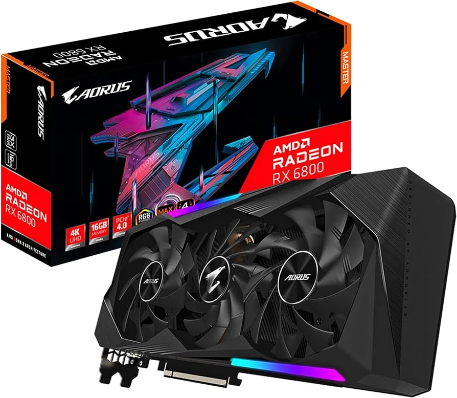 VGA GIGABYTE AORUS Radeon RX 6800 XT MASTER 16G - GDDR6 - NEW