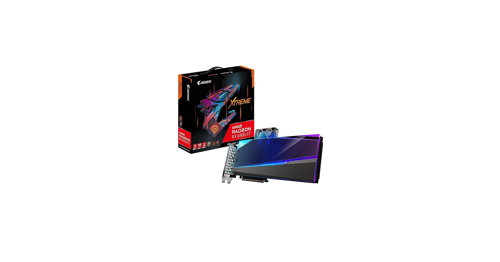 VGA GIGABYTE AORUS Radeon RX 6900 XT XTREME WATERFORCE WB 16G - GDDR6 - NEW