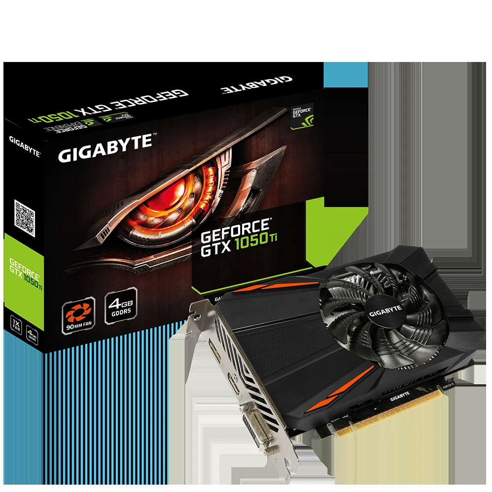 VGA GIGABYTE GeForce GTX 1050 Ti Windforce OC 4GB - GDDR5 - NEW