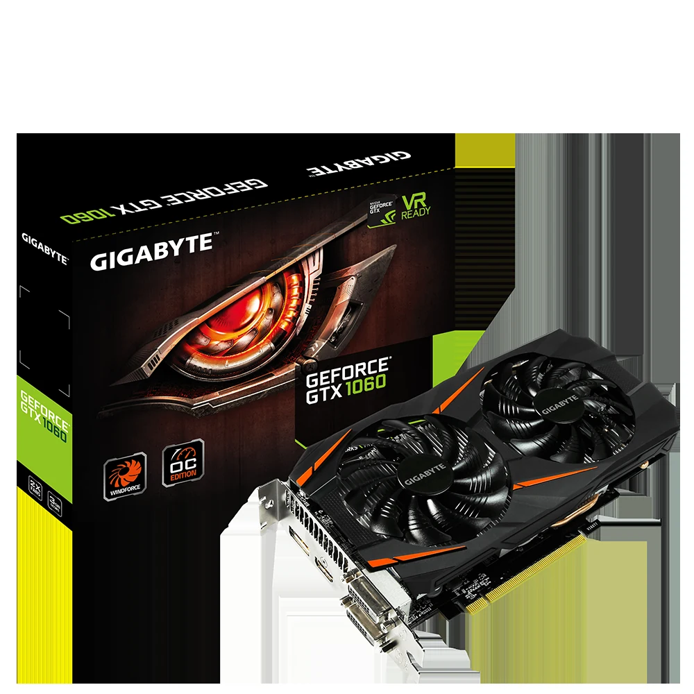 VGA GIGABYTE GeForce GTX 1060 G1 Gaming 3GB - GDDR5 - NEW