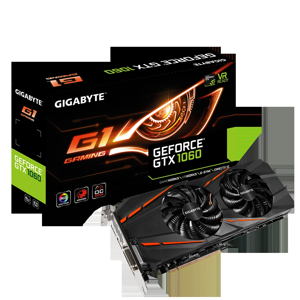 VGA GIGABYTE GeForce GTX 1060 Mini ITX OC 6GB - GDDR5 - NEW