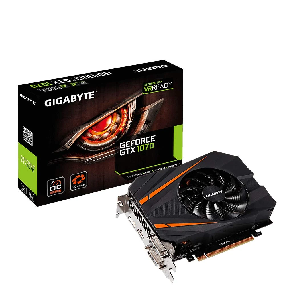 VGA GIGABYTE GeForce GTX 1070 Mini ITX OC 8GB - GDDR5 - NEW
