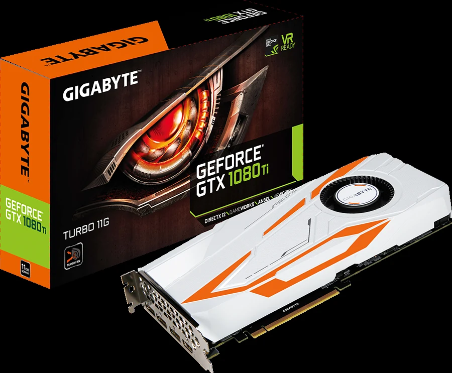 VGA GIGABYTE GeForce GTX 1080 Ti Turbo 11GB - GDDR5X - NEW